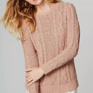 J.Jill knit sweater. Pinkish cream color and over sized